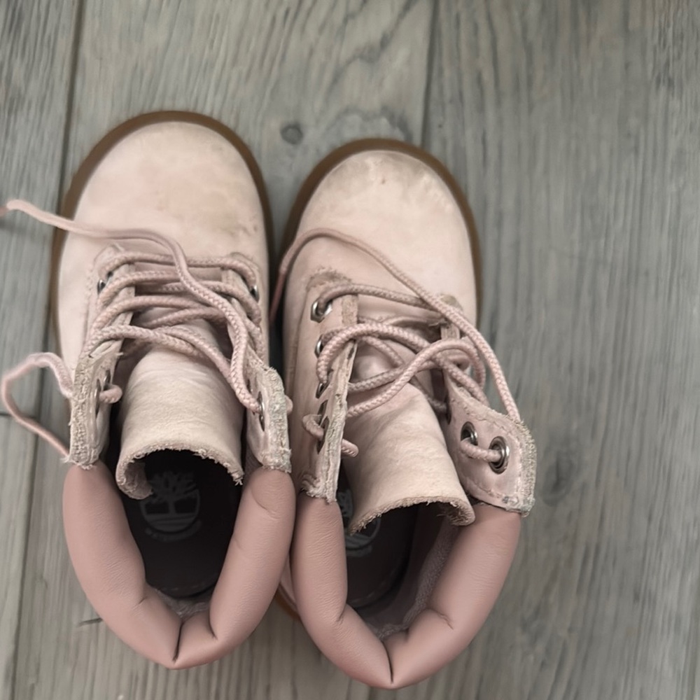 Timberland Pink Suede Boots Casual Everyday Style